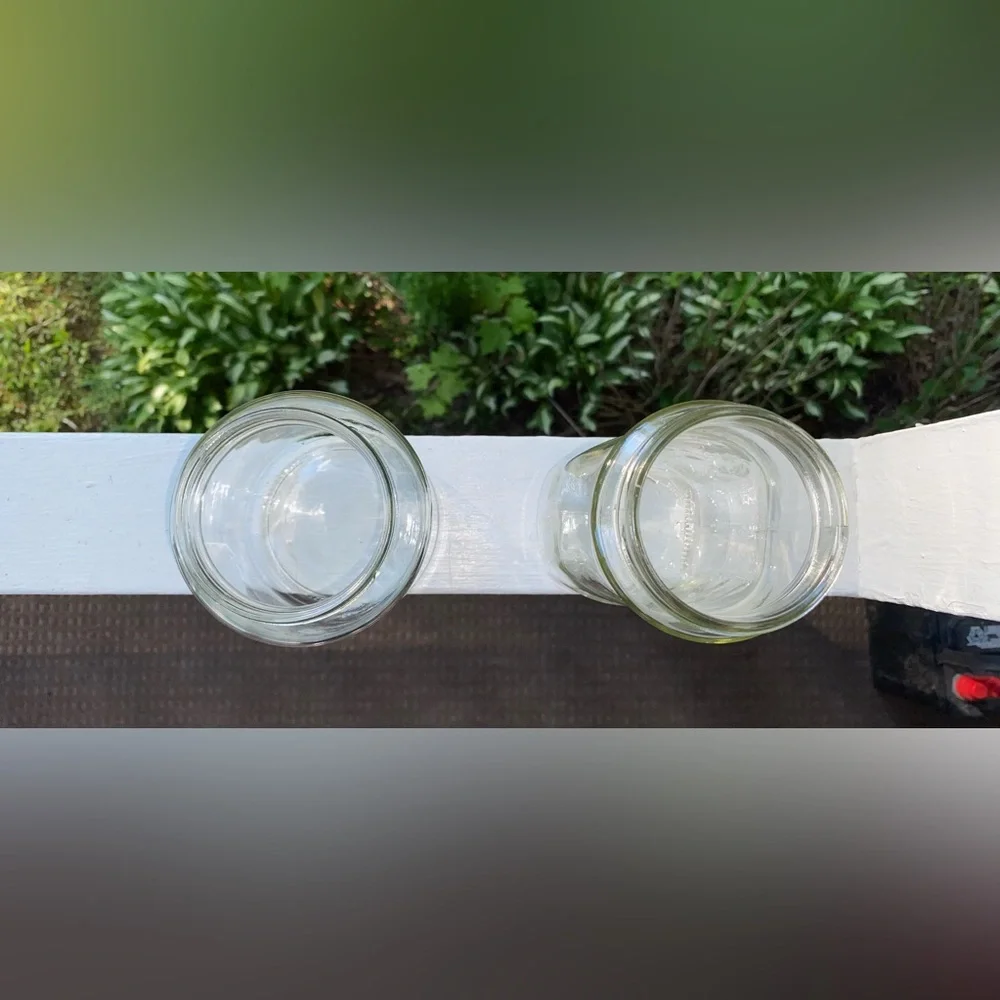Coffee Glass Jar Bundle With Lids (2) For Storage Arts & Crafts